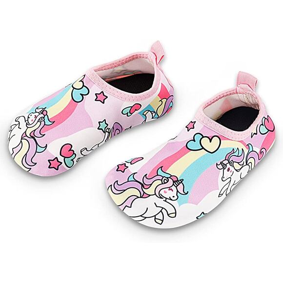 Bigib size 7 Toddler Unicorn Non-Slip Swim Water Shoes ~ NEW - Picture 2 of 5